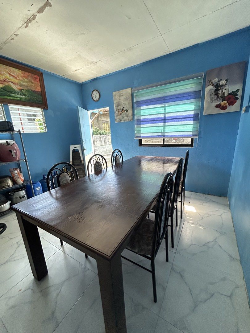 Solid Wood 10-Seater Dining Table (TABLE ONLY) (Category: Tables & Sets) located in San Fernando. Submitted by dcdaisyyy (Listing ID 1471345024, Image 3). Description: Selling our massive, heavy-duty 10-seater solid wooden dining table. This listing is for the TABLE ONLY (chairs are not included). Perfect if you already have chairs or want to upgrade your dining space with a beautiful, wide solid wood centerpiece! It also works wonderfully as a l