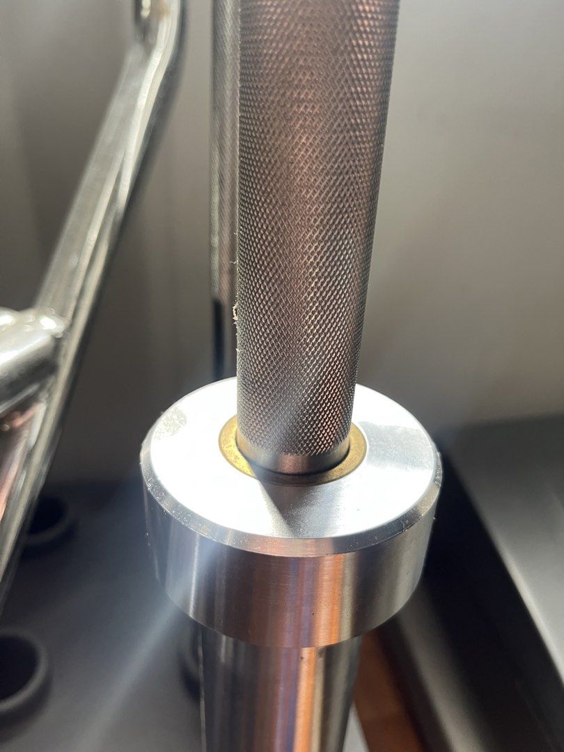 Stainless steel barbell (Category: Weights & Dumbbells) located in Quezon City. Submitted by k_____________ (Listing ID 1471313015, Image 2). Description: Selling Stainless Steel Barbell 7ft Bought from Iron Supply PH for 17.5k Selling it low for 7.5k Knurling is the best! (Gym addicts knows this) RFS: Decluttering.
