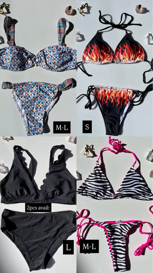 SWIMSUIT FOR SALE (Category: Bikinis & Swimsuits) located in Bulacan. Submitted by shopwithme_23 (Listing ID 1471411741, Image 2). Description: BRAND NEW SWIMSUIT‼️ •with pouch •all padded ₱170 only each! Open for Take all: ₱2,600 only for 26pcs (last price na po ‘yan) Dm me for more info💌.