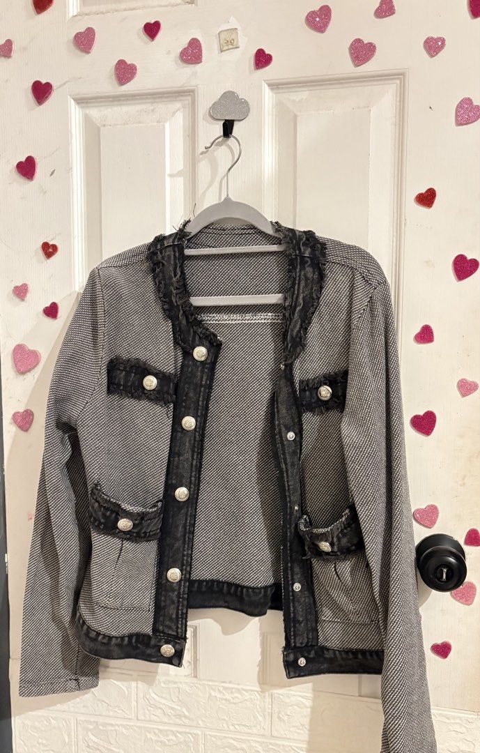 Tweed Jacket for Women (Category: Blouses) located in Baliuag. Submitted by gilpiece (Listing ID 1471345253, Image 1). Description: Used once Up to semi L.