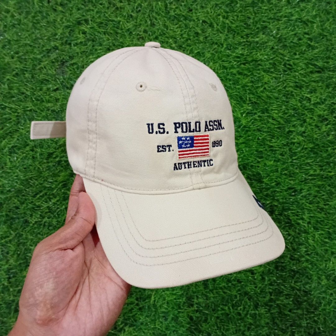U.S POLO ASSN khaki cap dad hat (Category: Caps & Hats) located in Muntinlupa City. Submitted by rianrax3012 (Listing ID 1471428963, Image 2). Description: .