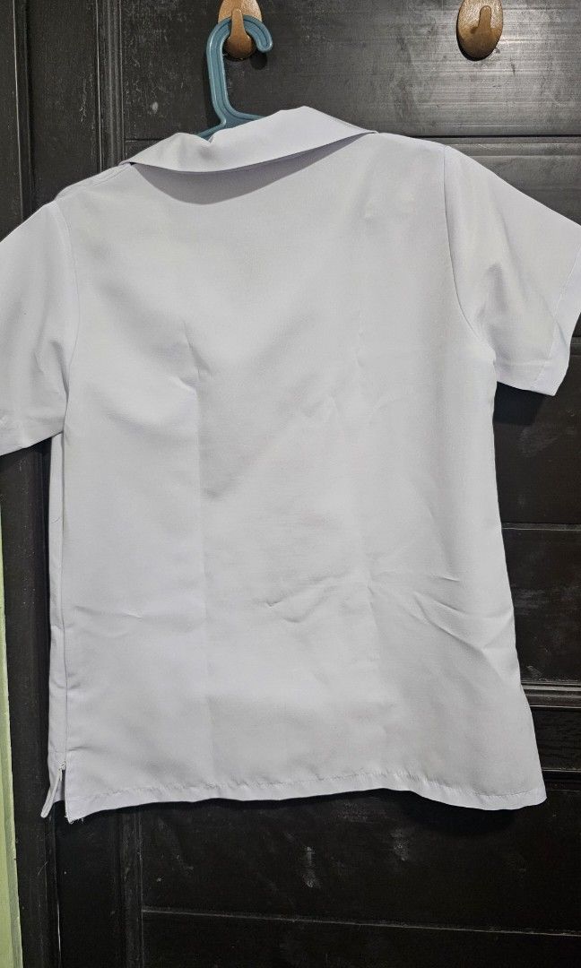 UST CFAD Female Uniform Set (Category: Sets or Coordinates) located in Mandaluyong City. Submitted by adie_sells (Listing ID 1471338438, Image 3). Description: UST CFAD Female Uniform Set (250 each) Polo - XL (has a small red mark, barely noticeable) Pants - 2XL MOP: Gcash MOD: Lalamove/J&T.