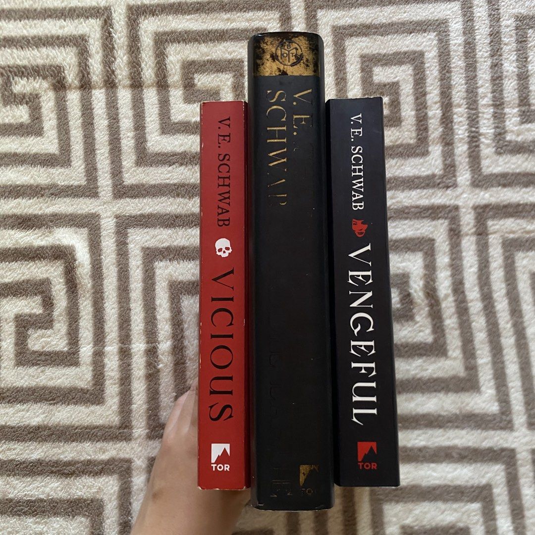 V.E. Schwab Book Bundle (Category: Storybooks) located in Tagbilaran City. Submitted by rianena (Listing ID 1471329043, Image 2). Description: please refer to photos for the condition. buy whole for 950php or individually @300php for paperback and 400php for hardcover (middle) 🚛 shipping fee: 1. medium pouch - ₱130 2. xs box- ₱210 *box only when you buy many books (see my other listings) *fees depend on your location .