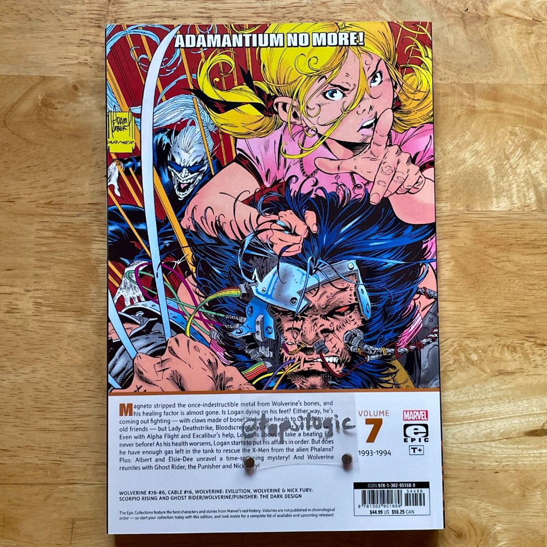 WOLVERINE EPIC COLLECTION 7 TO THE BONE (Category: Comics & Manga) located in Imus. Submitted by tapsilogic (Listing ID 1471322525, Image 2). Description: *** Apparently, Carousell tags sellers as "not responsive" when they don't pay to boost their listings. Rest assured that I do respond to all inquiries within the day *** "Is this available?" and many other questions answered in the FAQs —> https://bit.ly/3nCtiXr WOLVERINE EPIC COLLECTION 7 TO 