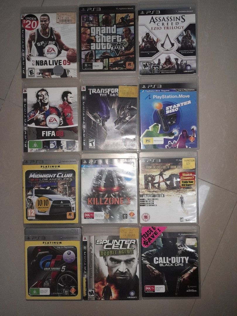 12 ORIGINAL PS3 DISCS (Category: PlayStation) located in Davao. Submitted by paoloxantiago (Listing ID 1465910794, Image 1). Description: Davao location, for meet up or shipping (shouldered by buyer).