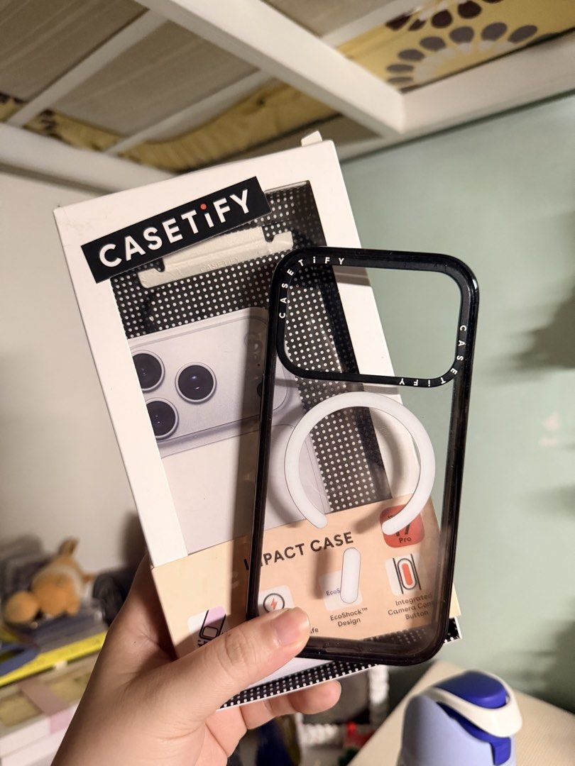 [17/18 PRO] casetify clear impact magsafe case (Category: Cases & Sleeves) located in Valenzuela. Submitted by heybuythiss (Listing ID 1465892853, Image 1). Description: May hairline scratches sa back Authentic casetify For 17 PRO not max Can also be used sa 18 pro.