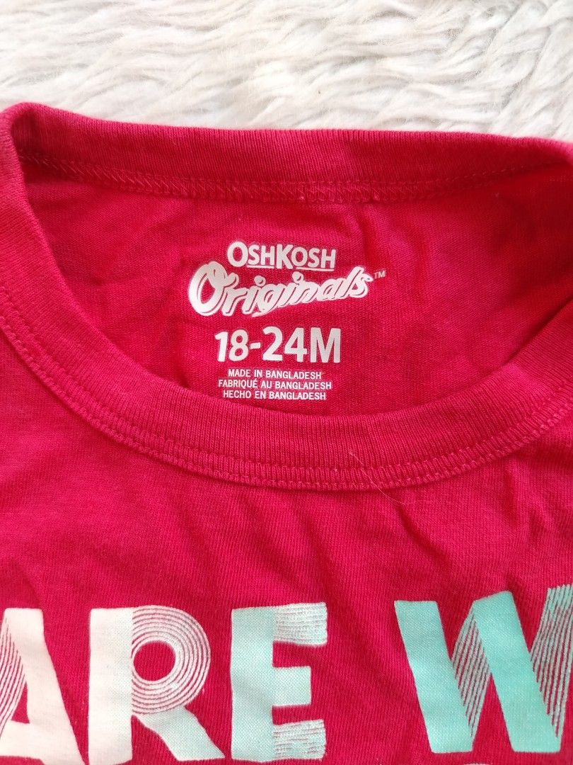 18-24M Oshkosh Shirt (Category: Babies & Kids Fashion) located in Paranaque City. Submitted by closetbykimkirsten (Listing ID 1465826116, Image 2). Description: 🎀CANADA BOX🎀 ✨Condition: 9/10 ⚡W: 11/L: 14 inches 🪷Size: 18-24M 💸Price: P150(Non Negotiable) ♦️All Items are PRELOVED in good condition. ♦️Please do manage your expectations. ♦️WASH before USE ♦️BUY at your own RISK 🔥NO RETURN NO EXCHANGE POLICY🔥 ⛔BOGUS BUYER/JOY RESERVER will be po
