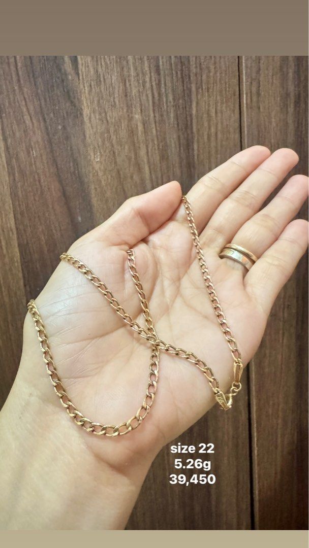 18k saudi gold necklace (Category: Necklaces) located in Manila. Submitted by annepalanioalfaro (Listing ID 1465825284, Image 3). Description: 7500 per gram 18k saudi gold necklace personal collection central signal taguig city meetup: bgc.