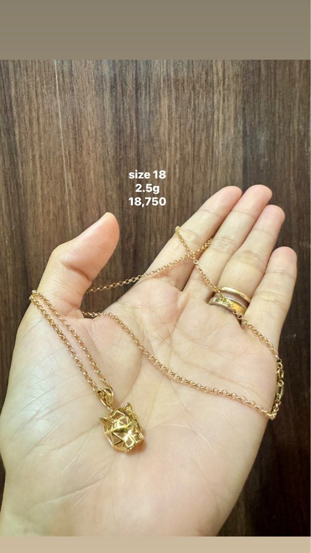 18k saudi gold necklace (Category: Necklaces) located in Manila. Submitted by annepalanioalfaro (Listing ID 1465825284, Image 2). Description: 7500 per gram 18k saudi gold necklace personal collection central signal taguig city meetup: bgc.