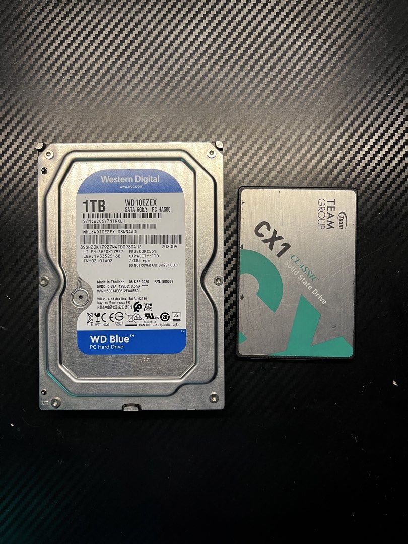 240GB SSD & 1TB HDD BUNDLE (Category: Hard Disks & Thumbdrives) located in Rizal. Submitted by mltech (Listing ID 1465847898, Image 1). Description: 🔥 FOR SALE: 240GB SATA SSD and 1TB HDD BUNDLE 🔥 💰 Selling Price: ₱2,200 (FIXED) 240GB SSD (96% HEALTH) 1TB HDD (100% HEALTH) Both in excellent condition. 📍 Rodriguez, Rizal (Princess Rica Shop) 🚚 Pickup, Lalamove, or Meetup (Gas Fee Applies Depending on Location) 📩 PM for inquiries ⚠️ Any LP in