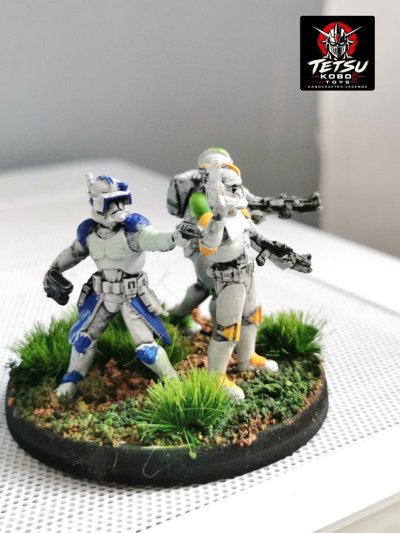 2 inches clone trooper officers (Category: Figurines & Statues) located in Paranaque City. Submitted by planet4k (Listing ID 1465761111, Image 3). Description: Hand painted Hand crafted base.