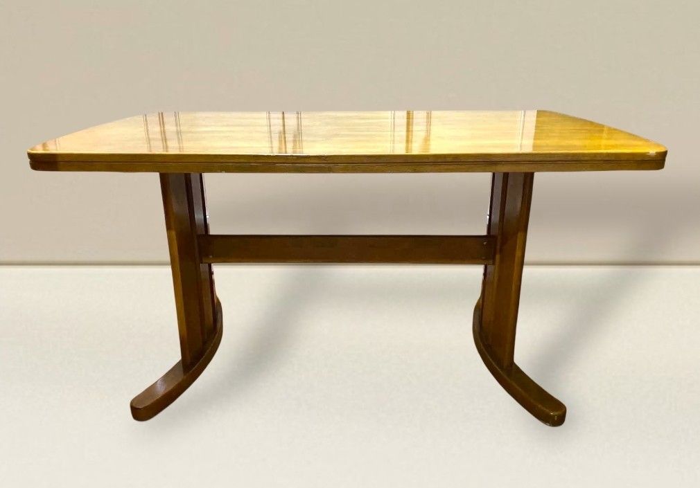4 Seater Dining Table (Category: Tables & Sets) located in Quezon City. Submitted by dannikkishoppe2 (Listing ID 1465867251, Image 1). Description: 4 Seater Dining Table ‼️₱6000‼️ L53 W31.5 H27 inches *solid wood *removable legs • Design: Rectangular with safe rounded corners and sturdy curved runner feet • Finish: Glossy light brown with natural wood grain pattern Please manage your expectations as there might be minimal flaws. Color may vary du