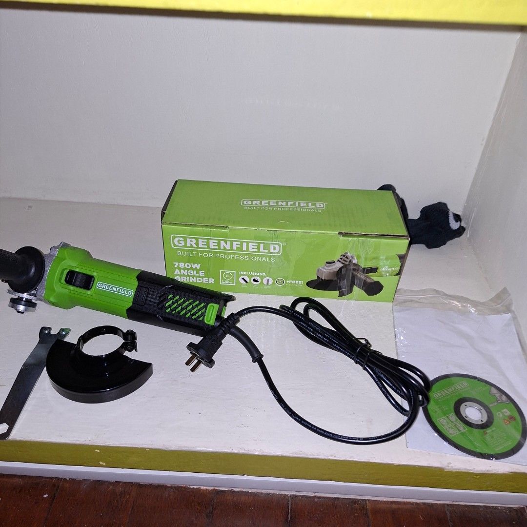 780w angle grinder greenfield (Category: Craft Supplies & Tools) located in Pasig City. Submitted by thethinkers (Listing ID 1465761127, Image 2). Description: .
