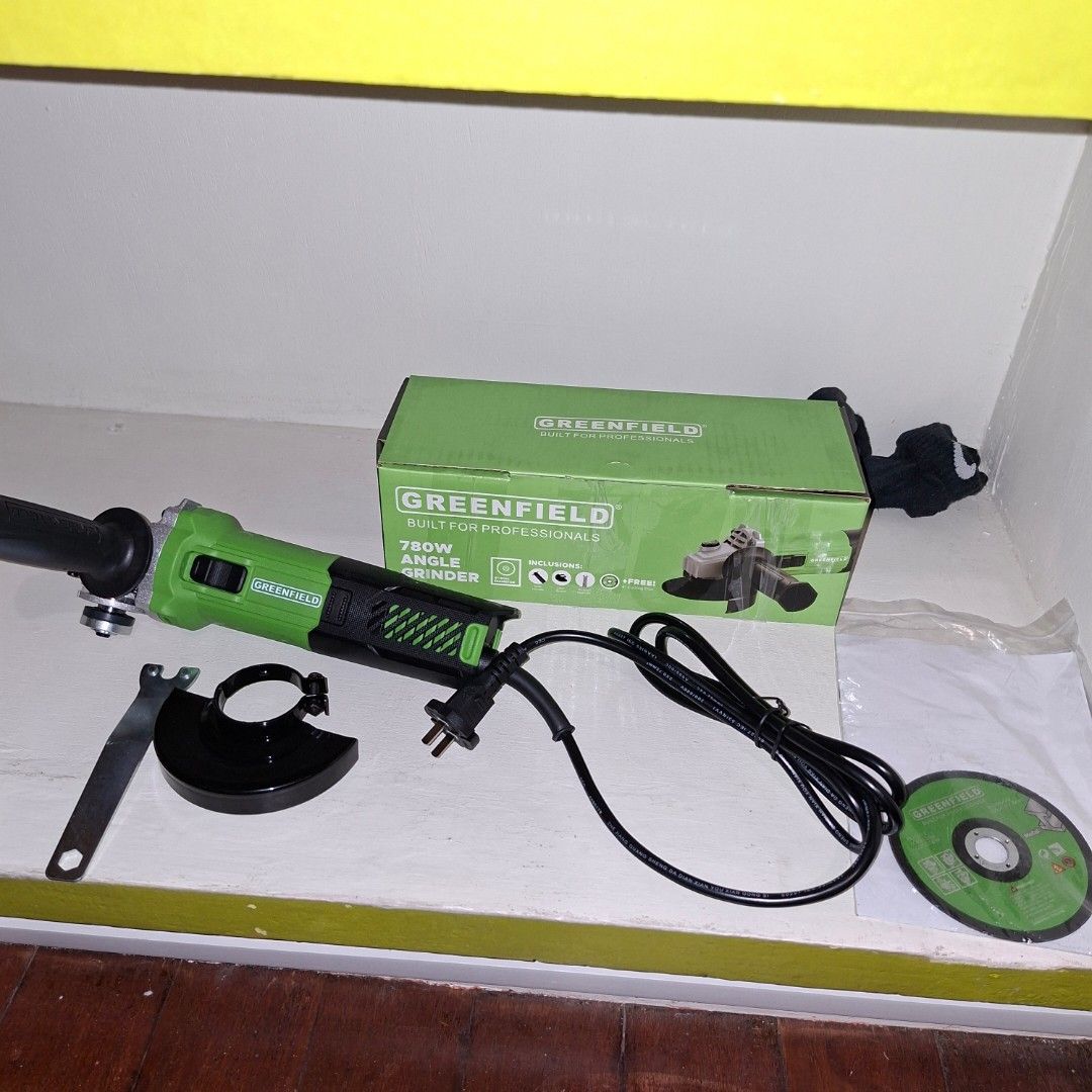 780w angle grinder greenfield (Category: Craft Supplies & Tools) located in Pasig City. Submitted by thethinkers (Listing ID 1465761127, Image 1). Description: .