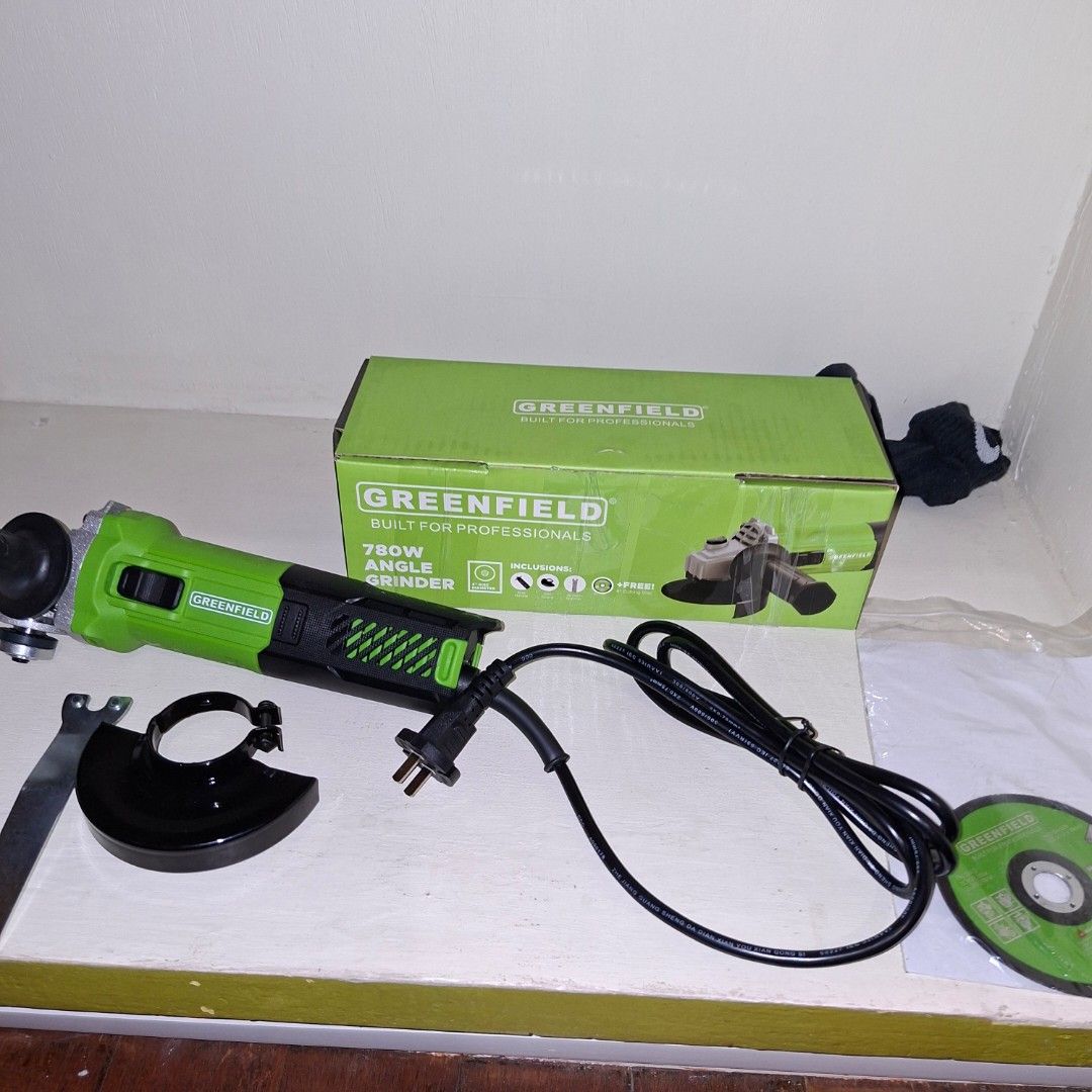 780w angle grinder greenfield (Category: Craft Supplies & Tools) located in Pasig City. Submitted by thethinkers (Listing ID 1465761127, Image 3). Description: .