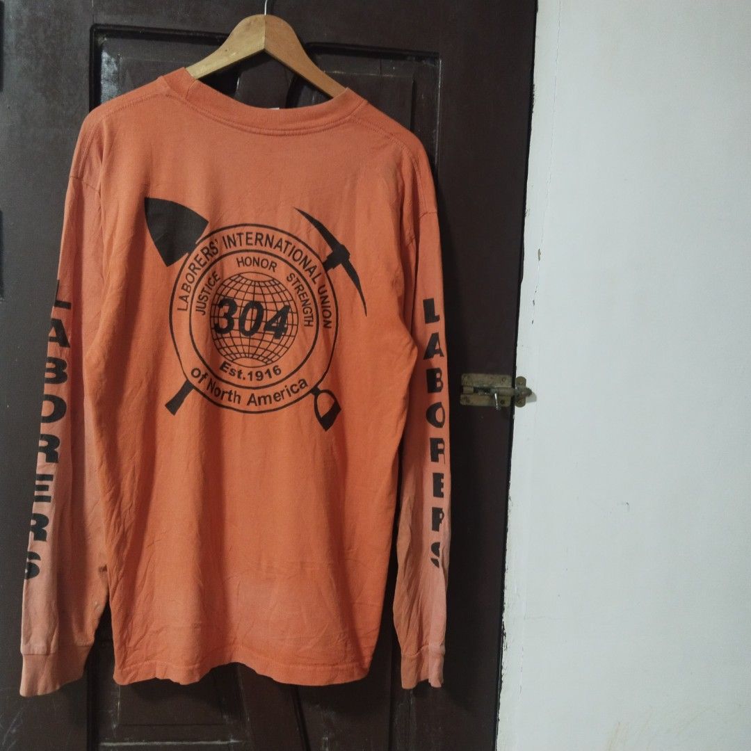 90s 304 labor union crewneck (Category: Tshirts & Polo Shirts ) located in Davao. Submitted by stealgrail (Listing ID 1465870296, Image 2). Description: 90s laborer union workwear True vintage 23 28 Immaculate fading Large on Bayside tag Mine 1980.00 free shipping 🫶 "All product names, logos, and brands are property of their respective owners. I do not claim ownership of any registered trademarks" Admin R 📍 Island Garden City of Samal 📍 Isla K