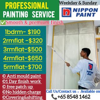 Painting Service All Over Singapore,  Cheap Painting Service / House Painting ; Door Painting ; Cheap Painting Service ; Limewash Painting  ;  house Painting  Service ; Plastering Service  Collection item 2