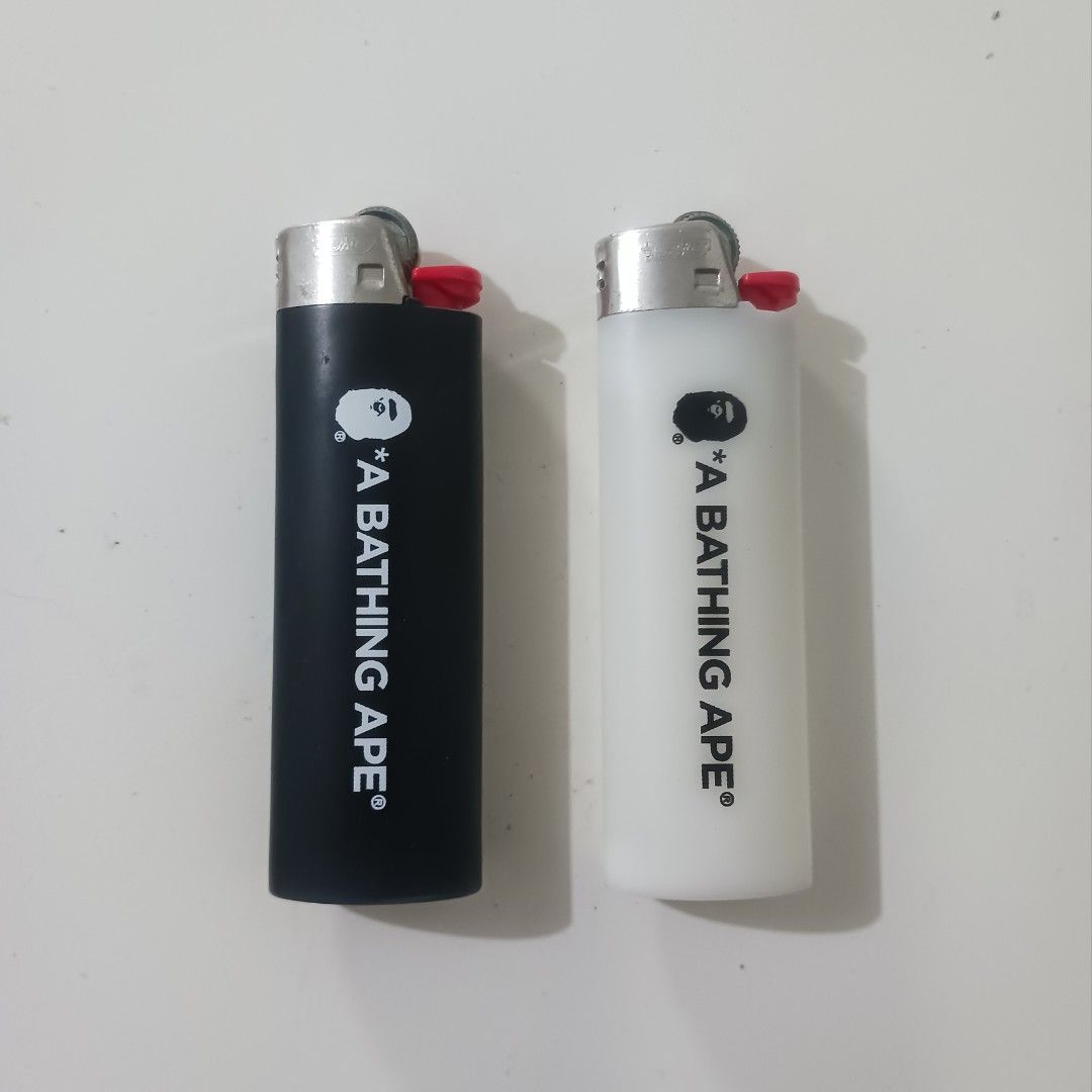 A Bathing Ape BAPE Bic Lighters (Category: Vintage Collectibles) located in Imus. Submitted by kctrey (Listing ID 1465772651, Image 1). Description: Set of 2: Black & White Bic lighters Authentic BAPE lighters.