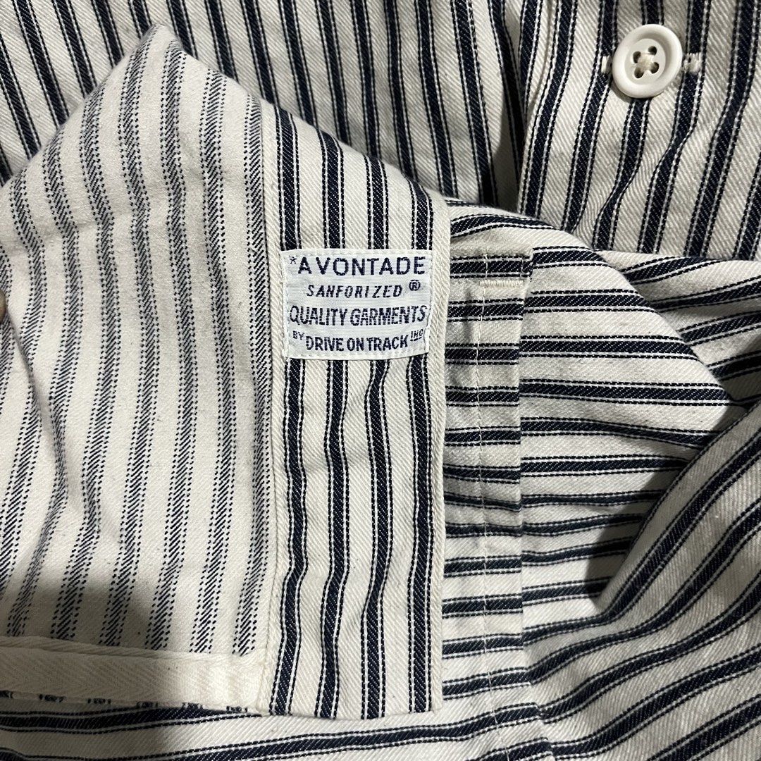 A VONTADE (Made in Japan) Hickory Work Jacket Large (Category: Coats, Jackets and Outerwear) located in Cainta. Submitted by mackoyclassicfinds (Listing ID 1465831795, Image 3). Description: A VONTADE (Made in Japan) Hickory Work Jacket Large Armpit to Armpit 25 inch Length 31 inch Shoulder 20 inch Sleeve 25 ½ inch No Issue Good as new Condition ₱2,850 + SF 📍Cainta Rizal Direct Message lang sa interesado.