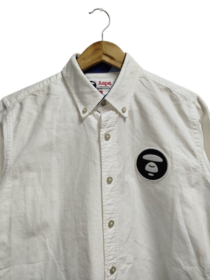 AAPE BUTTONDOWN LONGSLEEVE POLO (Category: Formal Shirts) located in Bayombong. Submitted by Gentlemans_ClosEt (Listing ID 1465776837, Image 2). Description: AAPE BUTTONDOWN LONGSLEEVE POLO SIZE MEDIUM DIMES: W19 X L27 BACK L28 EXCELLENT CONDITION NO ISSUES.