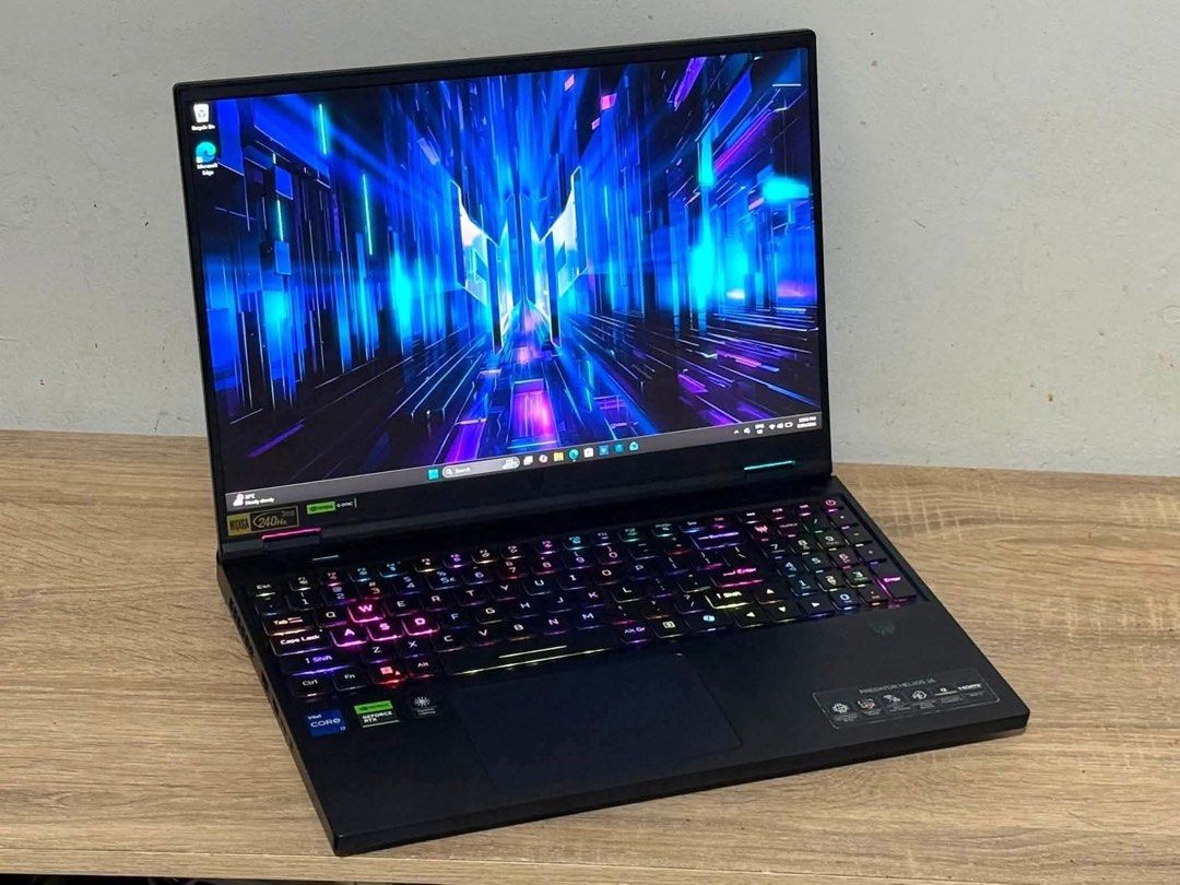 ACER PREDATOR HELIOS 16 (Category: Laptops & Notebooks) located in Manila. Submitted by estillomopatricia (Listing ID 1465896045, Image 2). Description: ₱78,990 only 🔥🔥🔥 Good Condition. No issue. All working With Brandnew Gaming Bag ACER PREDATOR HELIOS 16 INTEL CORE I7 14TH 16GB RAM 512GB SSD RTX 4070 16 INCH WQXGA 240HZ RGB BACKLIT 💻Good for Gaming, Autocad, Editing, & WFH 💻Ready to use. Specification ▪️INTEL CORE I7-14700HX (28 CPUs), ~2.