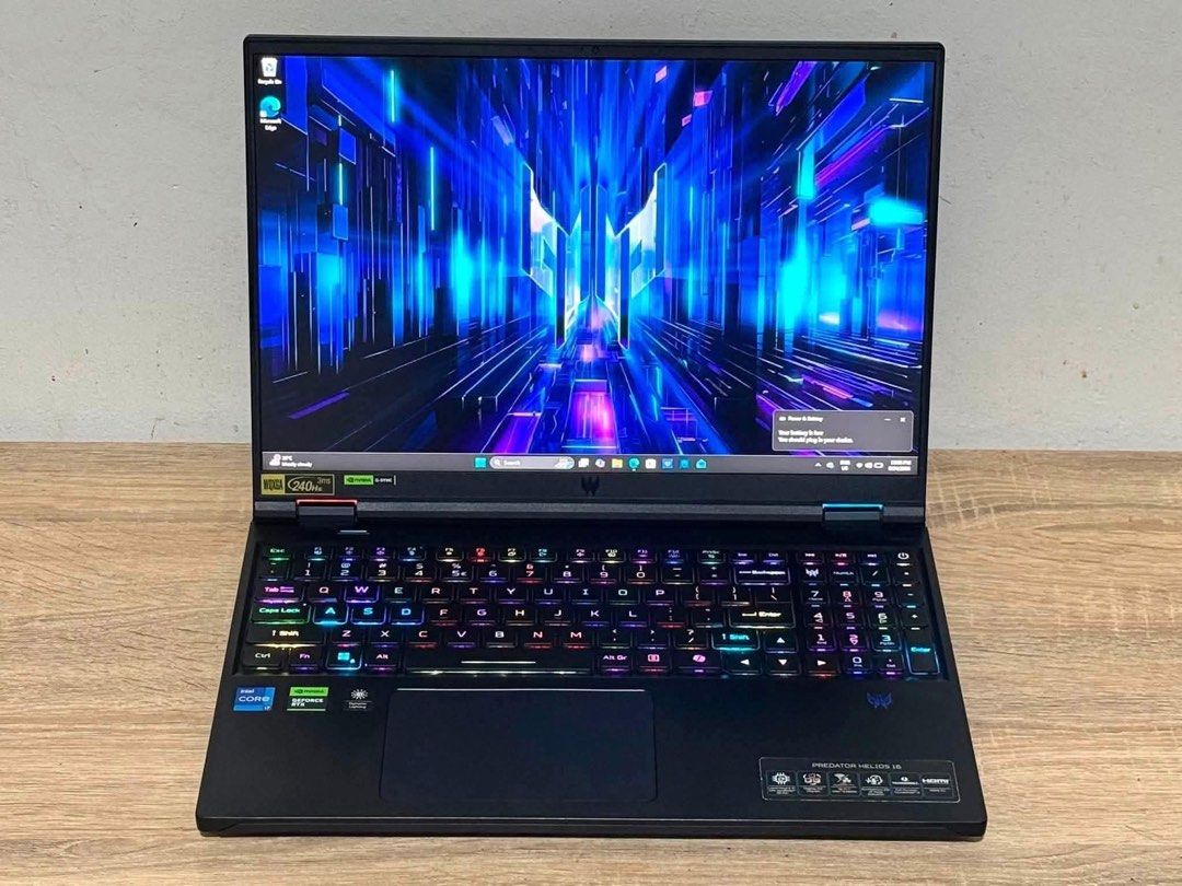ACER PREDATOR HELIOS 16 (Category: Laptops & Notebooks) located in Manila. Submitted by estillomopatricia (Listing ID 1465896045, Image 1). Description: ₱78,990 only 🔥🔥🔥 Good Condition. No issue. All working With Brandnew Gaming Bag ACER PREDATOR HELIOS 16 INTEL CORE I7 14TH 16GB RAM 512GB SSD RTX 4070 16 INCH WQXGA 240HZ RGB BACKLIT 💻Good for Gaming, Autocad, Editing, & WFH 💻Ready to use. Specification ▪️INTEL CORE I7-14700HX (28 CPUs), ~2.