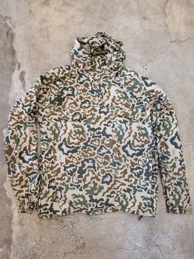 Addict Swift Camo 2.5 Layer Jacket (Category: Coats, Jackets and Outerwear) located in Malolos. Submitted by picknworthy420 (Listing ID 1465873479, Image 3). Description: - Brand/Model: Addict Clothing Company Swift Camo Jacket (Rare 2006 release) - Colorway: Green, brown, and tan camouflage pattern - Material: 2.5-layer lightweight and weather-resistant fabric - Features: Full zip closure, adjustable hood, and functional pockets on both front an