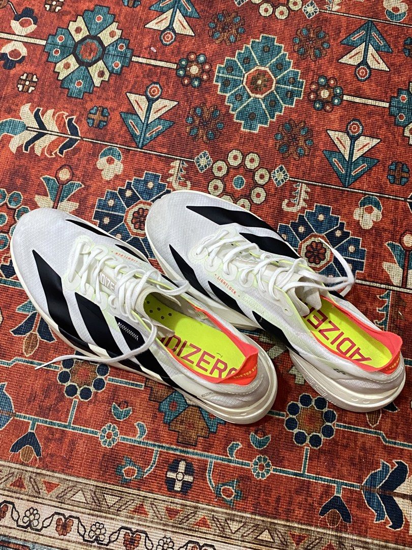 Adidas Adizero Adios Pro 4 (Category: Sneakers) located in Pasay City. Submitted by nekolaaa (Listing ID 1465892708, Image 3). Description: For Sale: Adidas Adizero Adios Pro 4 Price: ₱6,500 (negotiable) Size: 10.5 Condition: Used only 3 times No box Location: QC / Antipolo area PM if interested!.