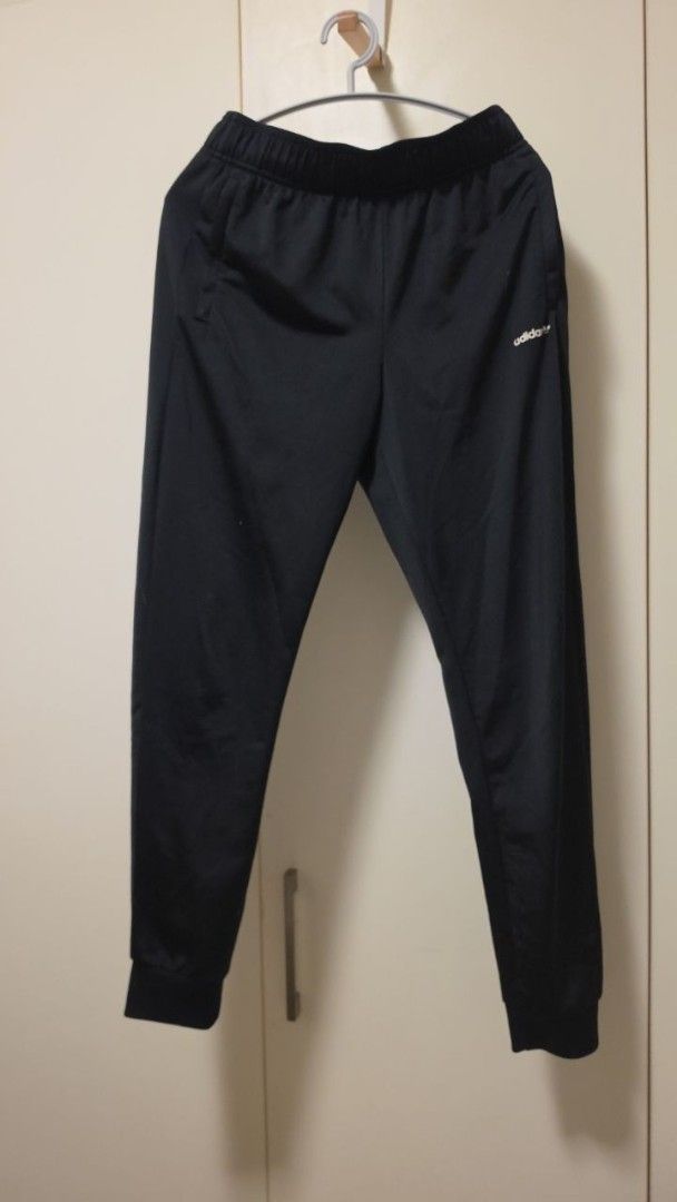 Adidas Black Track Pants Joggers (Category: Other Bottoms) located in Pasig City. Submitted by noelrb (Listing ID 1465810330, Image 1). Description: Adidas joggers Age 13-14 Fits womens xs-s.