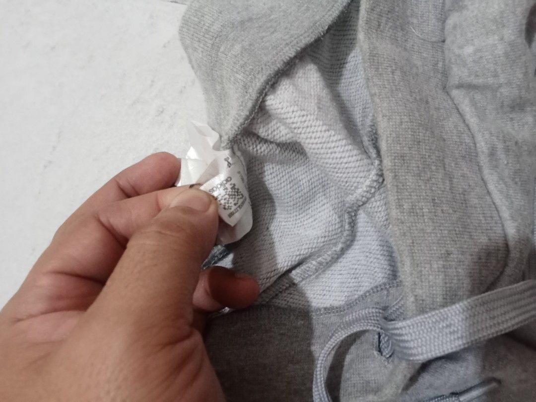 Adidas Grey Jogger Pants 2XL (Category: Joggers) located in Manila. Submitted by kitkathrift (Listing ID 1465867378, Image 3). Description: - Brand: Adidas - Color: Grey - Size: 2XL - Drawstring waist for an adjustable fit - Ribbed cuffs at the bottom hems - Small embroidered Adidas logo on the front hip - Soft cotton blend interior - Ideal for casual everyday wear and lounging -need wash.