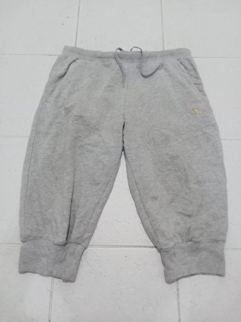 Adidas Grey Jogger Pants 2XL (Category: Joggers) located in Manila. Submitted by kitkathrift (Listing ID 1465867378, Image 1). Description: - Brand: Adidas - Color: Grey - Size: 2XL - Drawstring waist for an adjustable fit - Ribbed cuffs at the bottom hems - Small embroidered Adidas logo on the front hip - Soft cotton blend interior - Ideal for casual everyday wear and lounging -need wash.