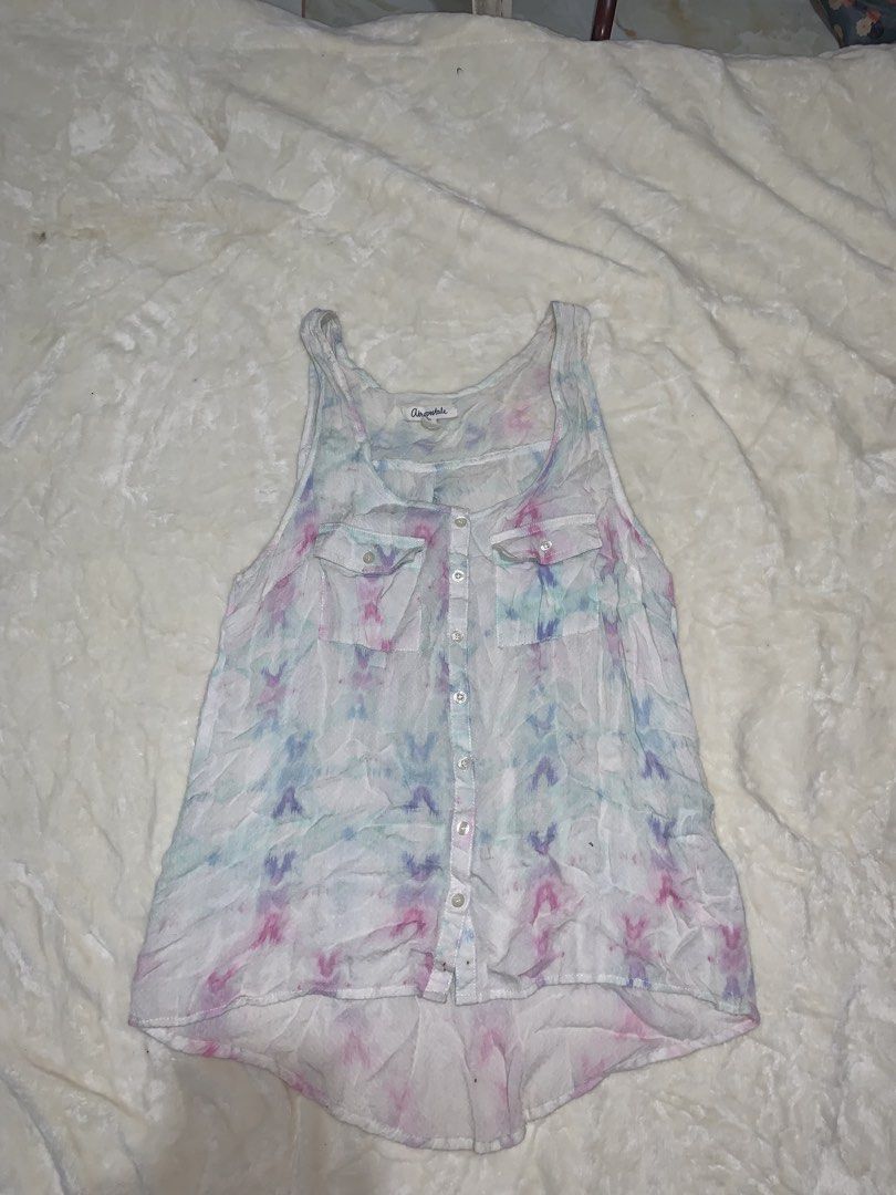 Aeropostale Tie-Dye Tank Top (Category: Others Tops) located in Tubigon. Submitted by krazy.kimpoy (Listing ID 1465856346, Image 1). Description: size M on tag #aeropostale #y2k #tops.