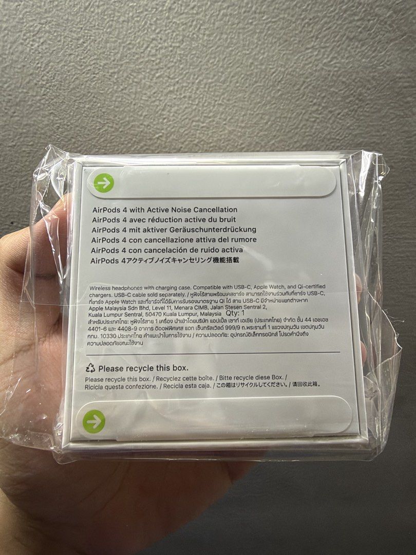 Airpods 4 with ANC (Category: Earphones) located in Manila. Submitted by wshbrwn (Listing ID 1465822508, Image 2). Description: 🔥Brand new🔥 📍Sampaloc, Manila .