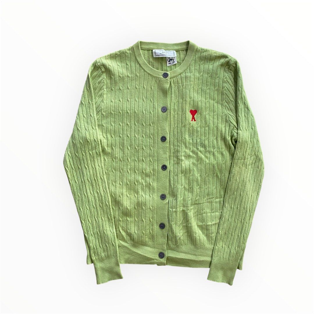 Ami Knitted Cardigan (Category: Coats, Jackets and Outerwear) located in Davao. Submitted by workmensph (Listing ID 1465803226, Image 1). Description: Size Medium 20” x 24” Very Good Condition .