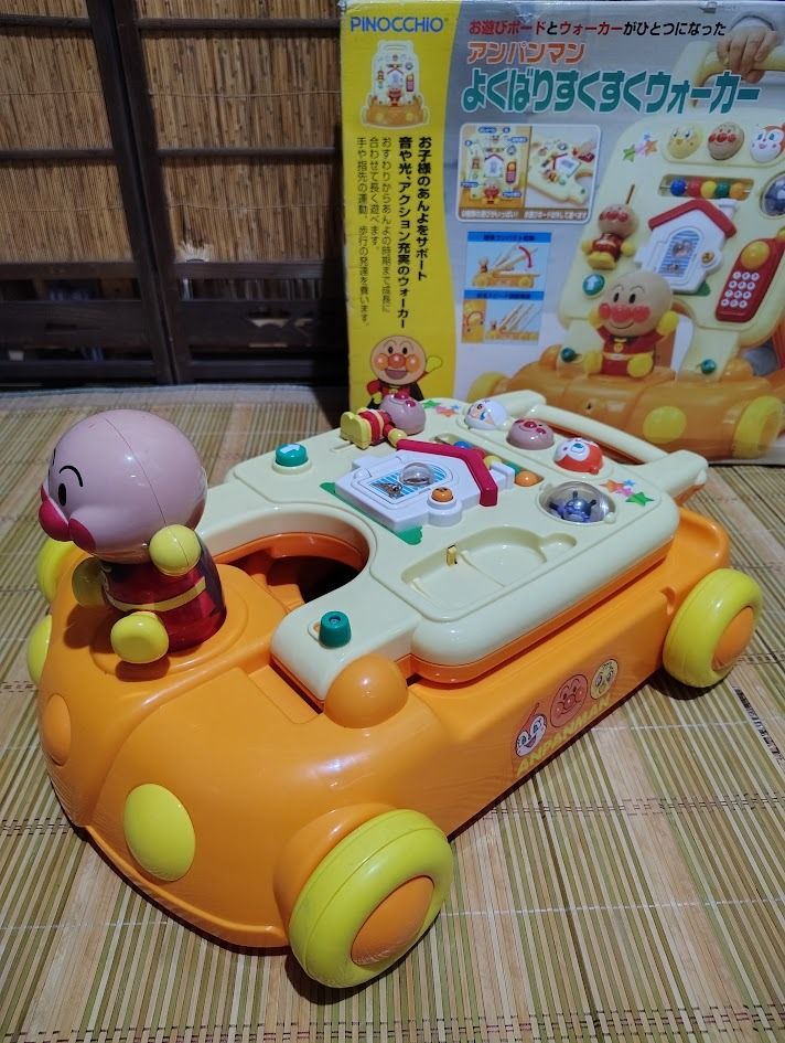 ANPANMAN PUSH WALKER (Category: Interactive Toys) located in Dasmarinas. Submitted by k3japanstoreph (Listing ID 1465889070, Image 3). Description: ANPANMAN PUSH WALKER Japanese Anpanman push walker in very good condition. • Comes with original box • Working lights and sounds • Missing phone accessory • Overall condition: Very good Price: ₱985 Open for reservation with 50% down payment. Reservation is valid for up to 7 days. BOUTIQUE LAYAWAY • 50