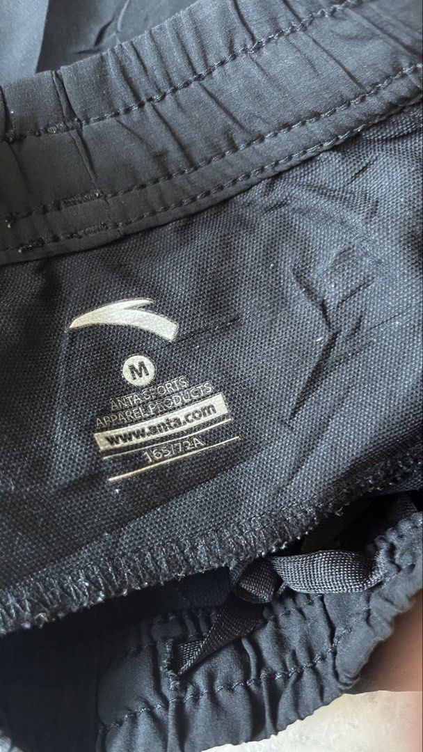ANTA Running Short No Liner (Medium) (Category: Activewear) located in Manila. Submitted by dayclutter (Listing ID 1465898883, Image 3). Description: Dimes: Waist 26-32 inches Length 10-12 inches.