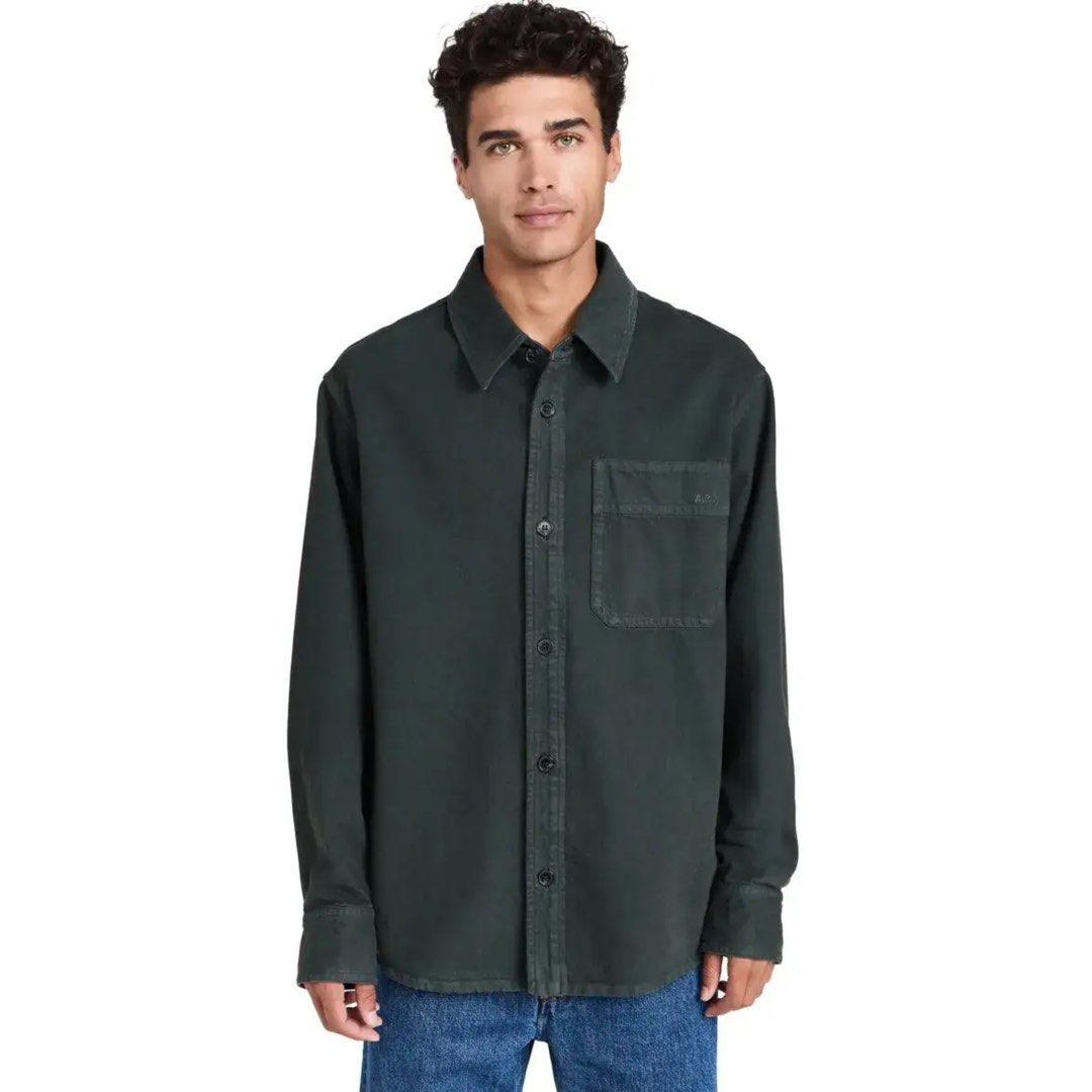APC Surchemise Basile Brodee Overshirt (Category: Activewear) located in Los Banos. Submitted by 4030.archives. (Listing ID 1465794503, Image 1). Description: APC Surchemise Basile Brodee Overshirt 5500 Pesos Large Length : 29 inches Width : 24 inches Good as new.