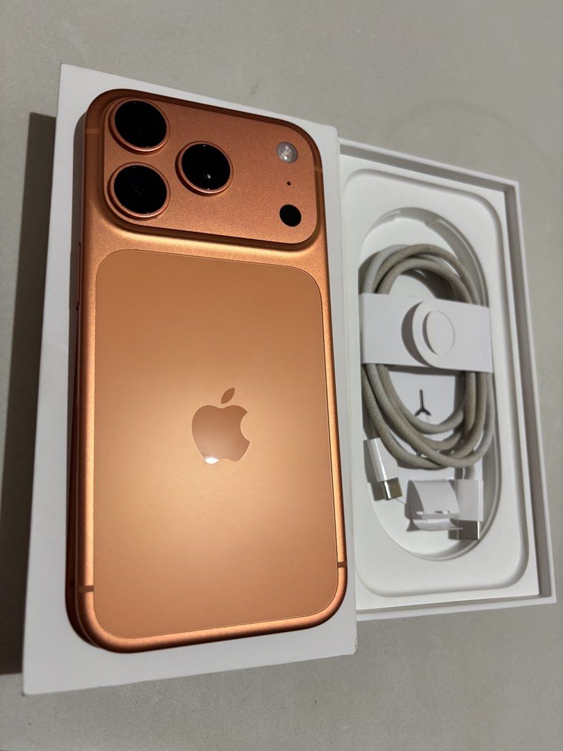 Apple iPhone 17 Pro Cosmic Orange (Category: iPhone 17 Series) located in Manila. Submitted by erazeal (Listing ID 1465903246, Image 1). Description: For Sale: iPhone 16 Pro (Cosmic Orange) •256Gb Storage •X/A Variant •90% Battery Health •485 Cycle Count •No SIM Restrictions / Factory Unlocked •Original Box •Original Cord •with Receipt Clean and ready to use. Check and test before buying. Location: Muntinlupa (Open for meet-up) 61,999 (Negotiable
