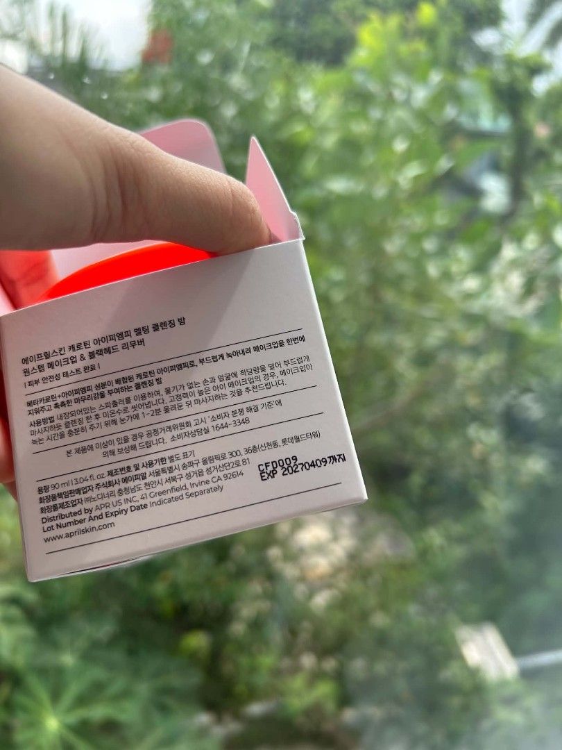APRILSKIN Carrotene Hydromelt Cleansing Balm (Category: Face Care) located in Bulacan. Submitted by dreivllnv (Listing ID 1465830203, Image 3). Description: APRILSKIN Carrotene Hydromelt Cleansing Balm ₱450 used once 📍Alabang 🚚 JnT/Lalamove 💰 Gcash/Bank Transfer/GoTyme.