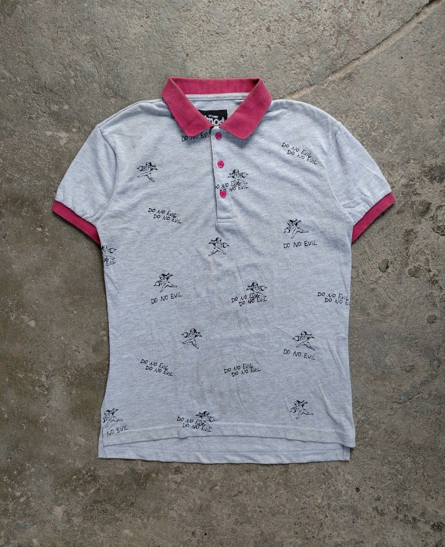 Artwork Do No Evil Polo Shirt (Category: Tshirts & Polo Shirts ) located in Muntinlupa City. Submitted by lokalthriftco. (Listing ID 1465824730, Image 1). Description: Size S Minimal Stains Need wash Good condition.