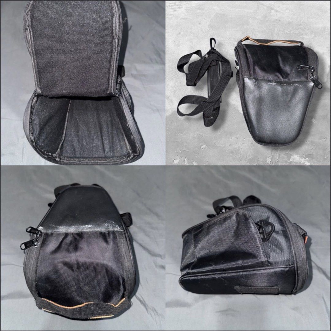 ASPACK!!! Camera Essentials (Camera Leather Bag & Holster Bag) (Category: Camera Bags & Carriers) located in Manila. Submitted by jorem.franco (Listing ID 1465843162, Image 2). Description: Pack Inclusion: Triangular DSLR/SLR Camera Holster Bag Also known as a toploader or colt case. Height: 21 cm to 22 cm Width (Top): 15 cm to 18 cm Depth: 10 cm to 12 cm ~~~~~~~~~~~~~~~~~~~~~~~~~~~~~~~~~~~~~~~~~~~ Fujifilm X-A3 PU Leather Vintage-style Camera Ca