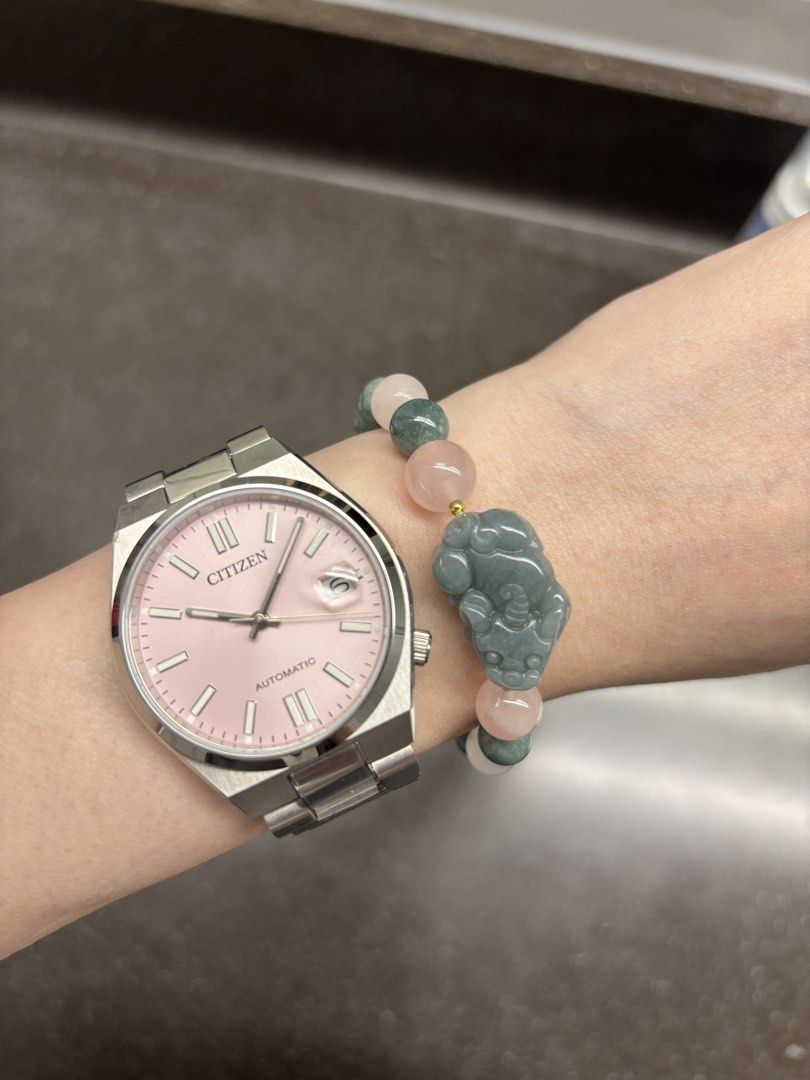 Authentic Jade Bracelet with Pixiu (Category: Bracelets) located in Quezon City. Submitted by bingbnb (Listing ID 1465772612, Image 2). Description: - Genuine jade bracelet - Features a detailed carved Pixiu charm for good fortune - Accented with elegant gold-tone spacer beads - Convenient stretch cord construction - fits wrist size around 15cm (XS) - bought from @gemsolestudios.ph.