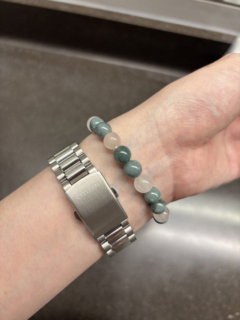 Authentic Jade Bracelet with Pixiu (Category: Bracelets) located in Quezon City. Submitted by bingbnb (Listing ID 1465772612, Image 3). Description: - Genuine jade bracelet - Features a detailed carved Pixiu charm for good fortune - Accented with elegant gold-tone spacer beads - Convenient stretch cord construction - fits wrist size around 15cm (XS) - bought from @gemsolestudios.ph.