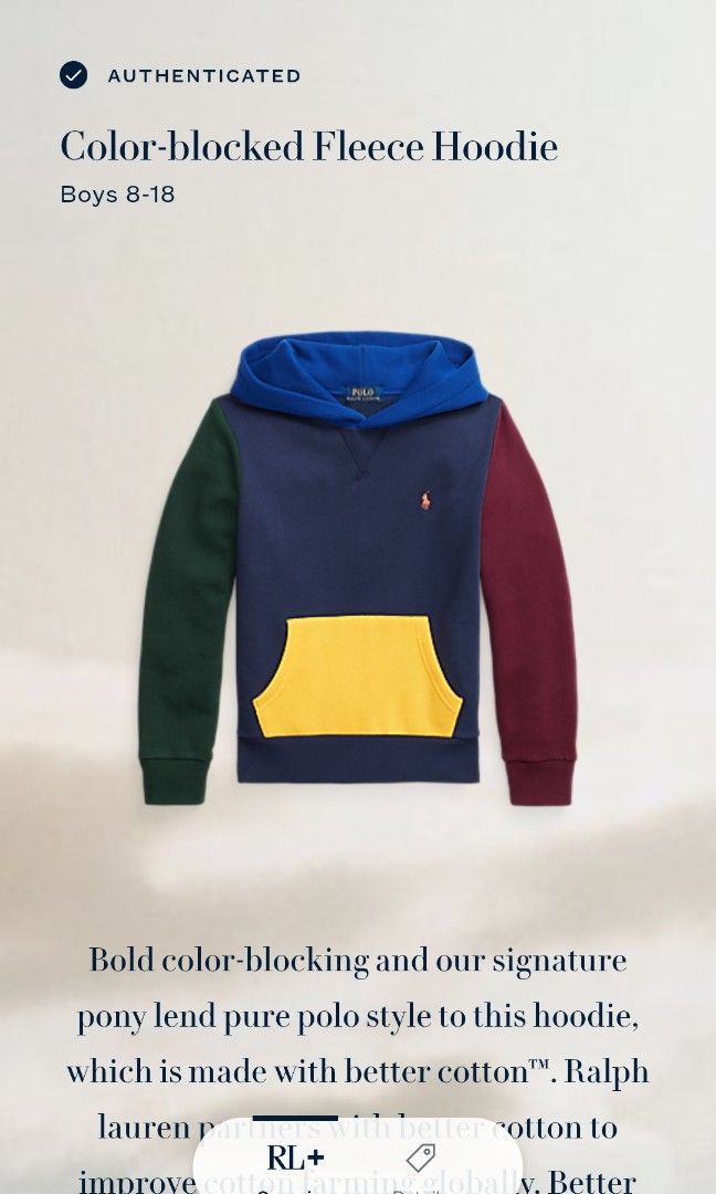 Authentic RL hoodie (Category: Coats, Jackets and Outerwear) located in Zamboanga. Submitted by nurjim_hajim (Listing ID 1465795592, Image 2). Description: all details already posted As New.