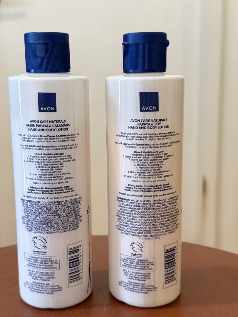 Avon lotions - sold as set (Category: Body Care) located in Quezon City. Submitted by quirksandcurls (Listing ID 1465761269, Image 2). Description: Take both na 290 .