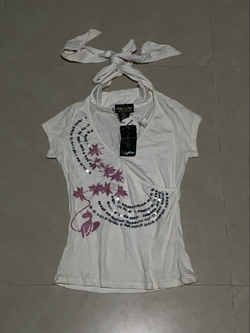 BABY PHAT HALTER NECK TOP (Category: Others Tops) located in Cagayan de Oro. Submitted by patrickjam03829 (Listing ID 1465921491, Image 1). Description: GOOD CONDITION WITH BRAND NEW HANTAGS size xs to small.
