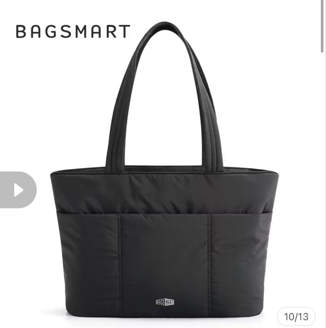BAGSMART Black Quilted Tote Bag (Category: Tote Bags) located in Iligan City. Submitted by sttal (Listing ID 1465860139, Image 1). Description: - Brand: BAGSMART - Color: Classic Black - Versatility: Great daily carryall for work, school, or travel RFS. Not for me (as a backpack girlie) used it for a couple of times only. Could fit a lot!! LP if sure buyer..