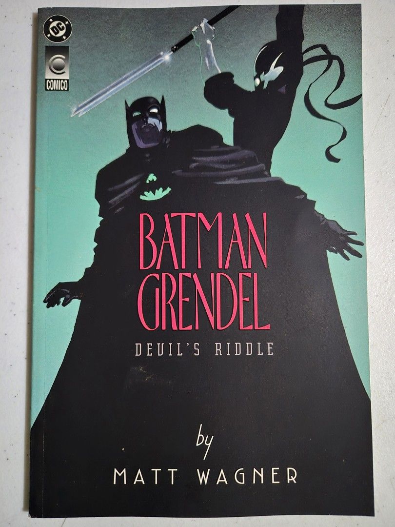 Batman/Grendel: Devil's Riddle #1 (Category: Vintage Collectibles) located in Muntinlupa City. Submitted by royalstar-4914 (Listing ID 1465880226, Image 1). Description: Batman/Grendel: Devil's Riddle #1 - Matt Wagner story, cover and art Comics is in Very Fine condition since it's from my personal collection. VERY RARE & highly collectible!! Kept inside my glass cabinet since Day 1 in a pet and smoke free environment. Price is negotiable..