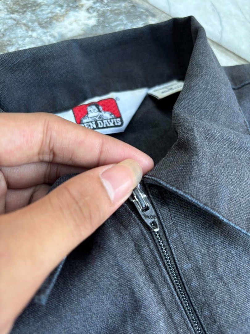 Ben Davis Halfzip Polo Black (Category: Tshirts & Polo Shirts ) located in Manila. Submitted by j.thrift.store1 (Listing ID 1465853887, Image 3). Description: 25x28 Color Rate:8.5/10 Issue:fade(but good fade).