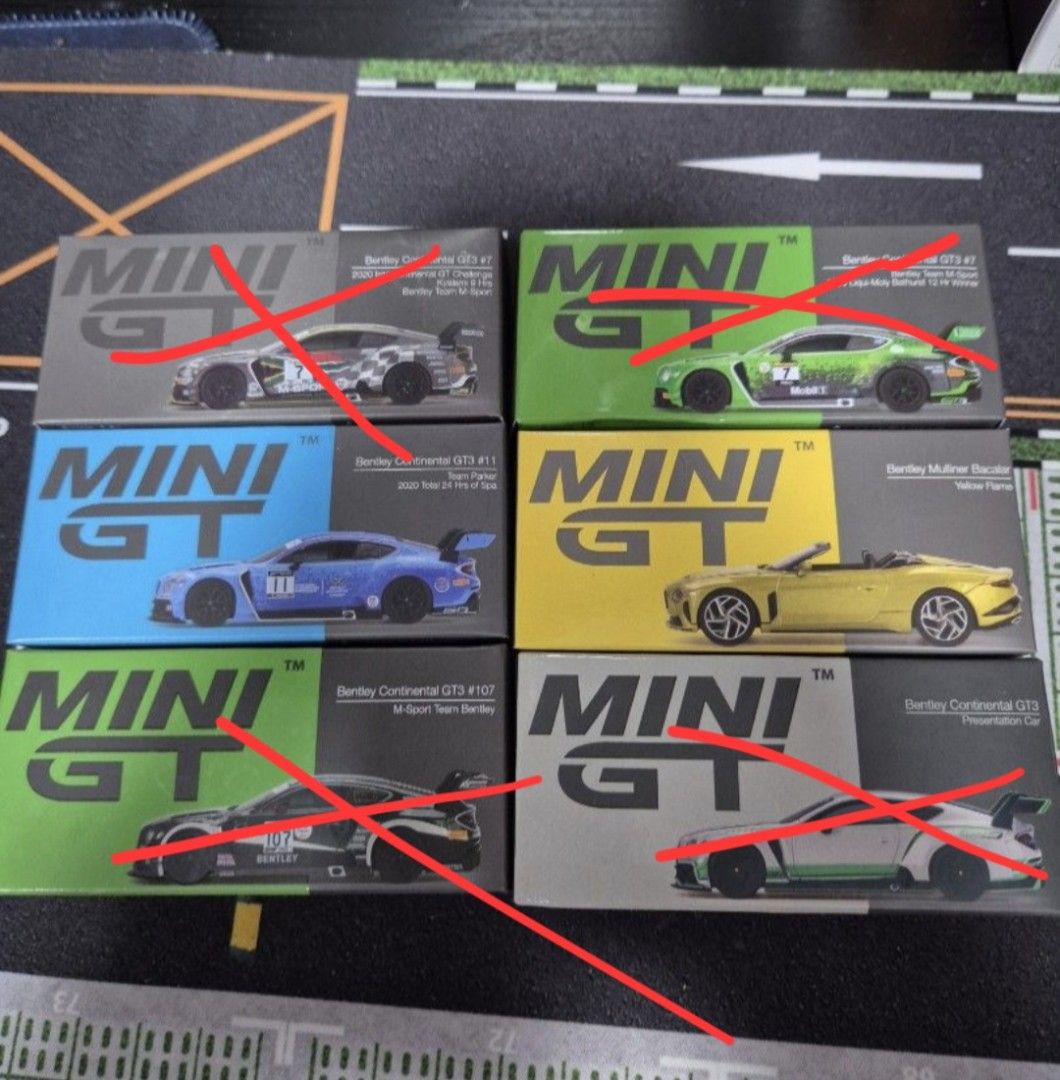 Bentley Empty Boxes (Category: Vehicle & Diecast Models) located in Singapore. Submitted by punggolpark (Listing ID 1465614126, Image 1). Description: Each $8.